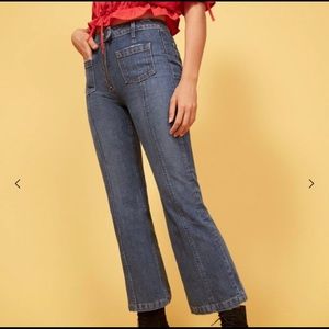 Reformation Elle jeans in Glacier blue